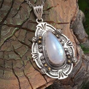 Moonstone Tear Drop Pendant.